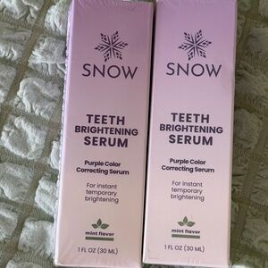 SNOW Purple Teeth Brightening Correcting Serum Instant Whitening Mint Lot 2 BNIB